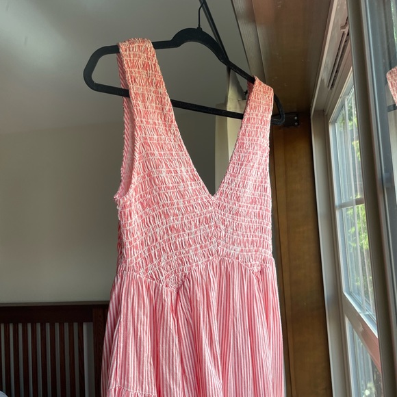 Free people Juno Maxi Dress in Guava Combo NWOT - Picture 7 of 7